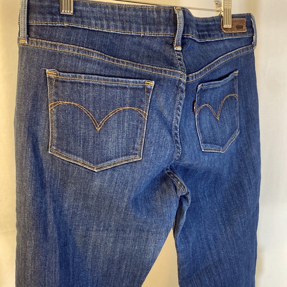 Levi's Jeans |Mid Rise Straight Jeans Slight Curve Women's Blue Denim size 31x32 - Picture 5 of 10